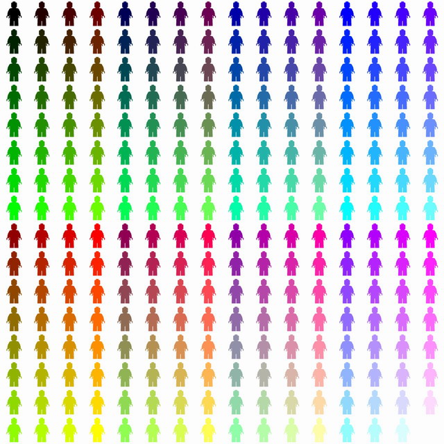 Minifigure Classic Colors