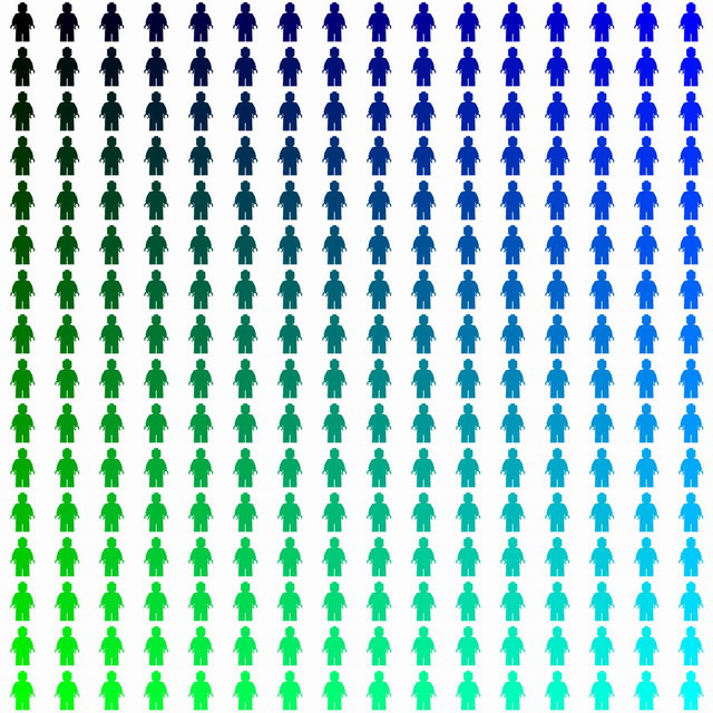 Minifigure Classic Colors