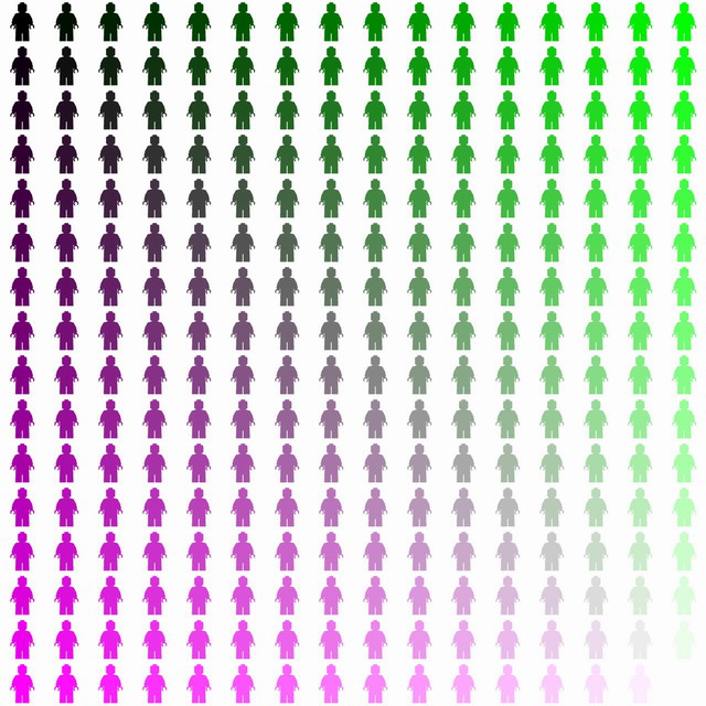 Minifigure Classic Colors