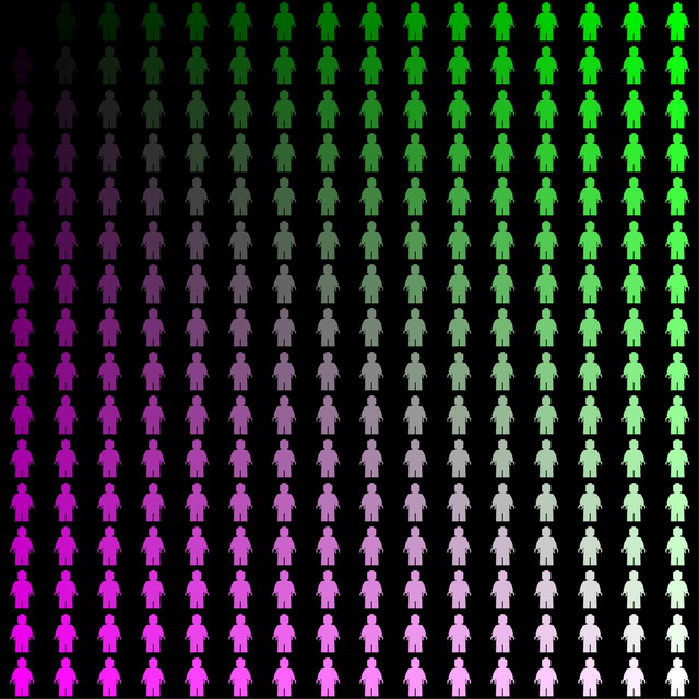 Minifigure Classic Colors